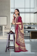 Beige Georgette Professional Office Saree - FeministaGeorgette
