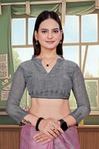 Pink Cotton Silk Professional Office Saree - FeministaCotton Silk
